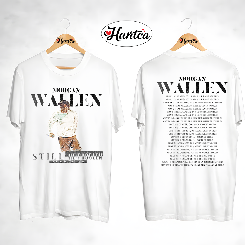 Morgan Wallen country music Still The Problem Tour 2026 Tee Shirt 