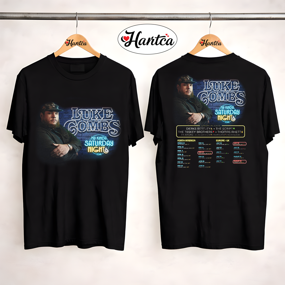 Morgan Wallen Merch My Kinda Saturday Night Tour 2026 T-Shirt 