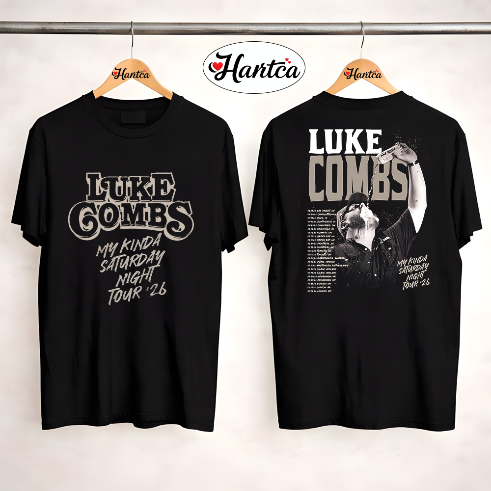 Luke Combs My Kinda Saturday Night Tour 2026 Tracklist Shirt