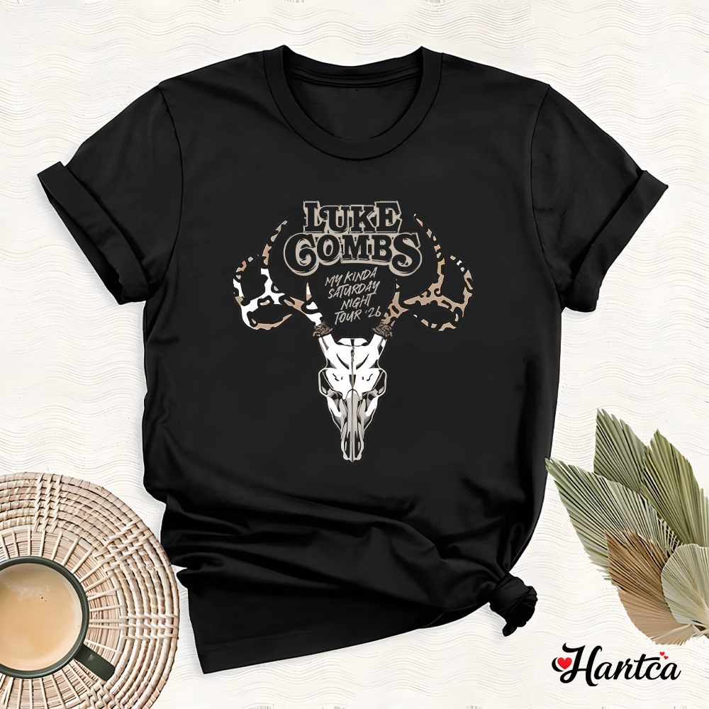 Luke Combs Vintage Texas Music My Kinda Saturday Night Tour Shirt - Image 5