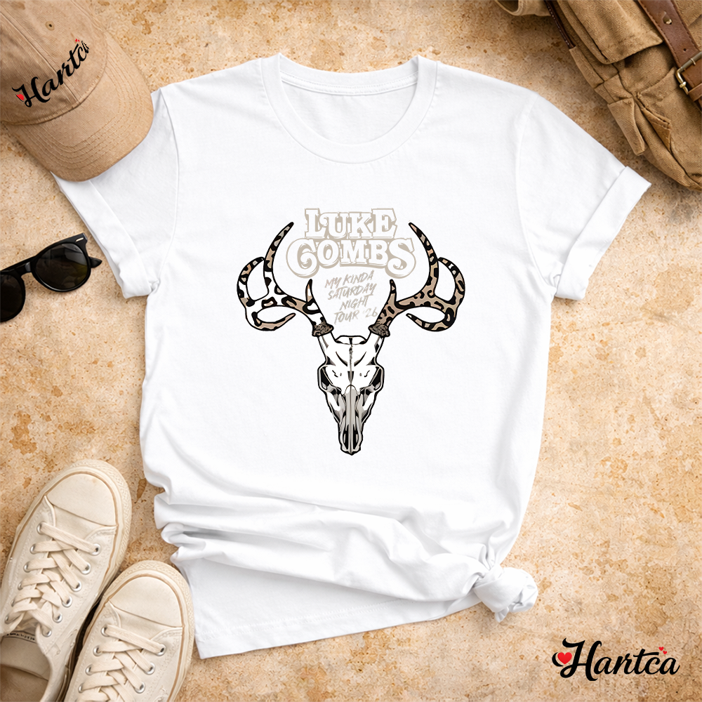 Luke Combs Vintage Texas Music My Kinda Saturday Night Tour Shirt - Image 4