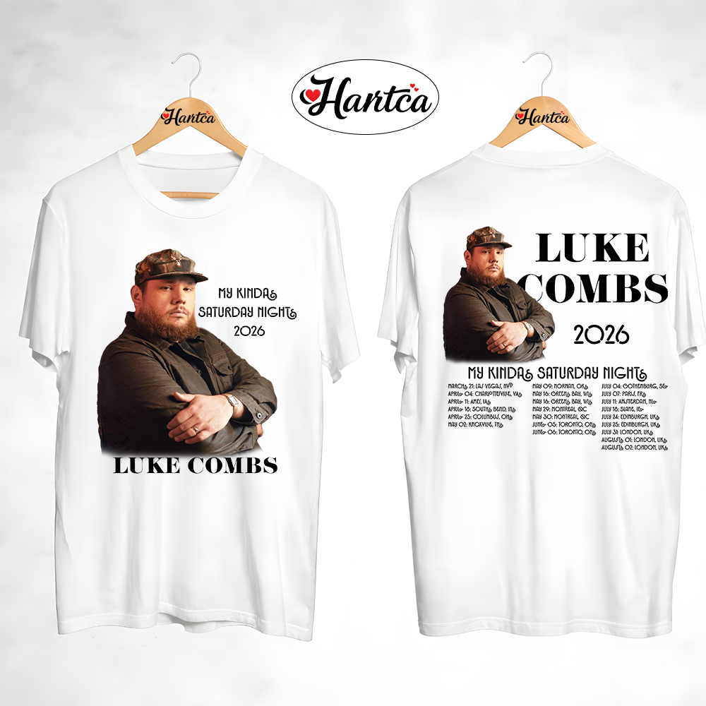 Merchandise Luke Combs OFFICIAL My Kinda Saturday Night Tour Shirt