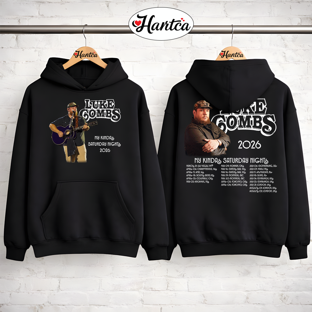 Luke Combs UK Concert My Kinda Saturday Night Tour Shirt - Image 4