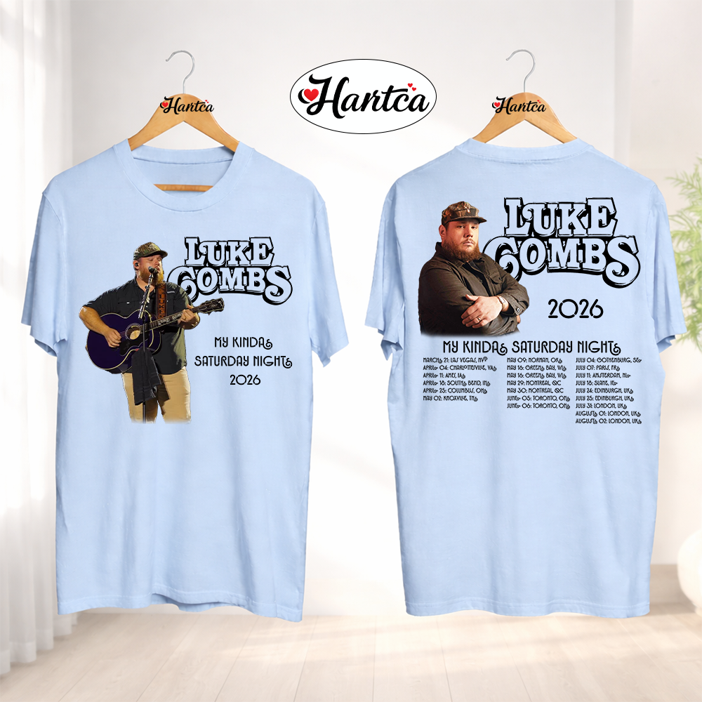 Luke Combs UK Concert My Kinda Saturday Night Tour Shirt - Image 6