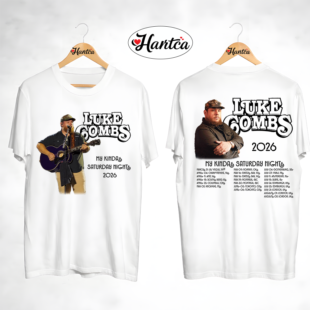Luke Combs UK Concert My Kinda Saturday Night Tour Shirt - Image 8