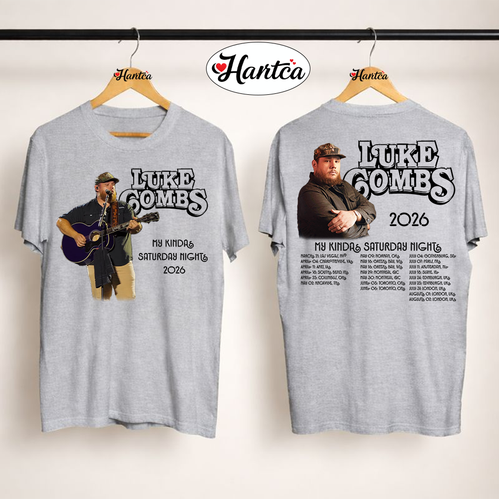 Luke Combs UK Concert My Kinda Saturday Night Tour Shirt - Image 9