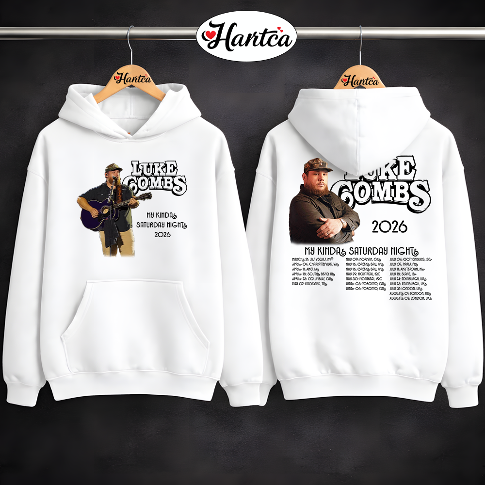 Luke Combs UK Concert My Kinda Saturday Night Tour Shirt - Image 10