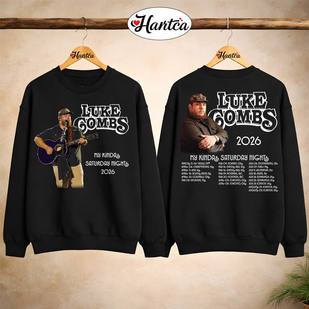 Luke Combs UK Concert My Kinda Saturday Night Tour Shirt - Image 11