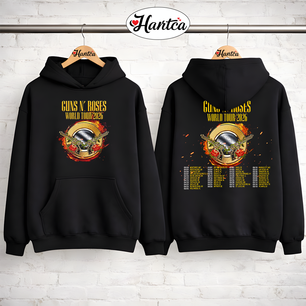 Guns N Roses Merch World Tour 2026 shirt - Image 2