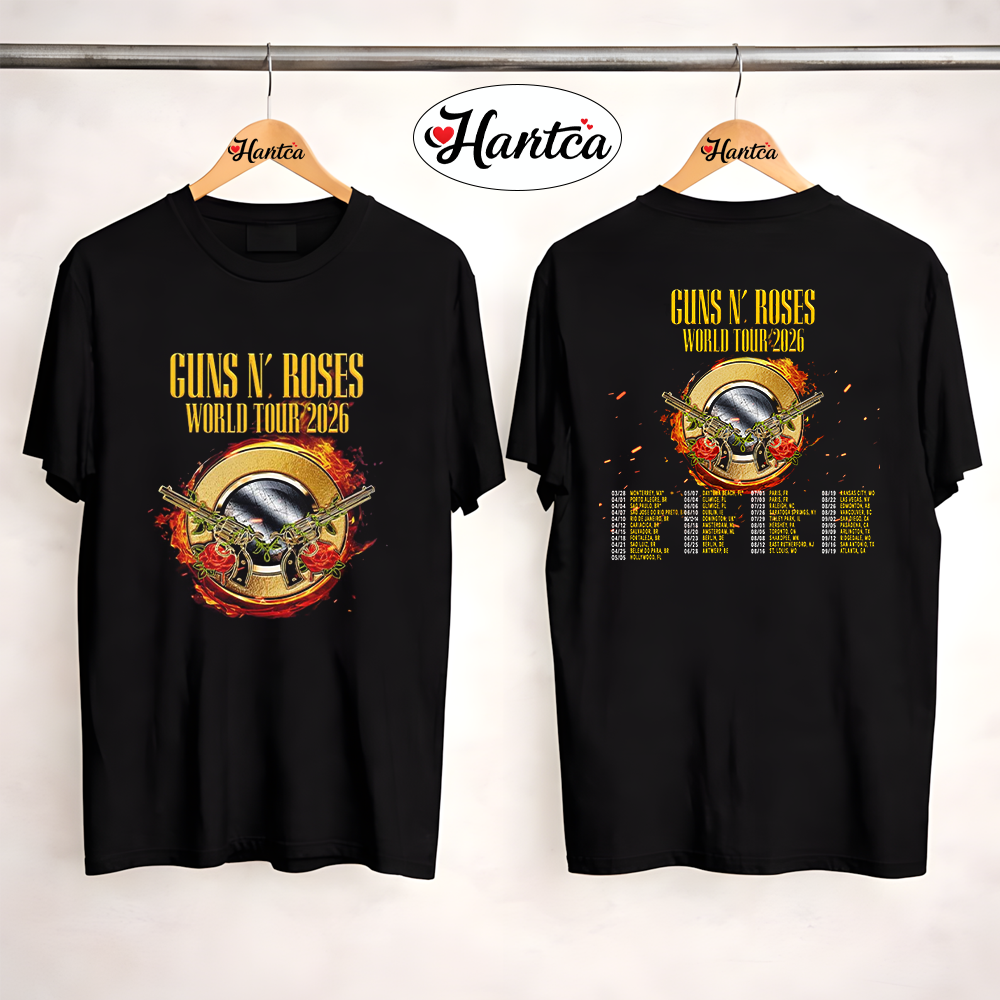 Guns N Roses Merch World Tour 2026 shirt