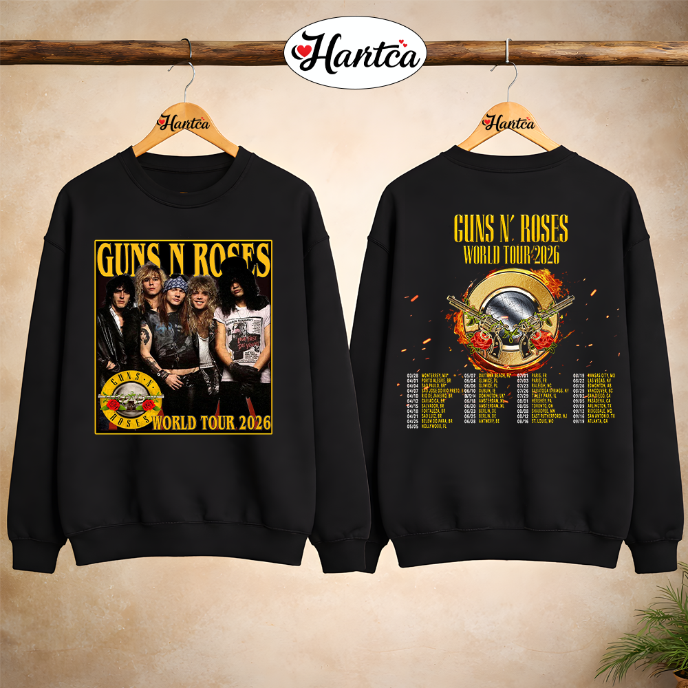 Guns N Roses rOCK bAND MERCH World Tour 2026 shirt - Image 5