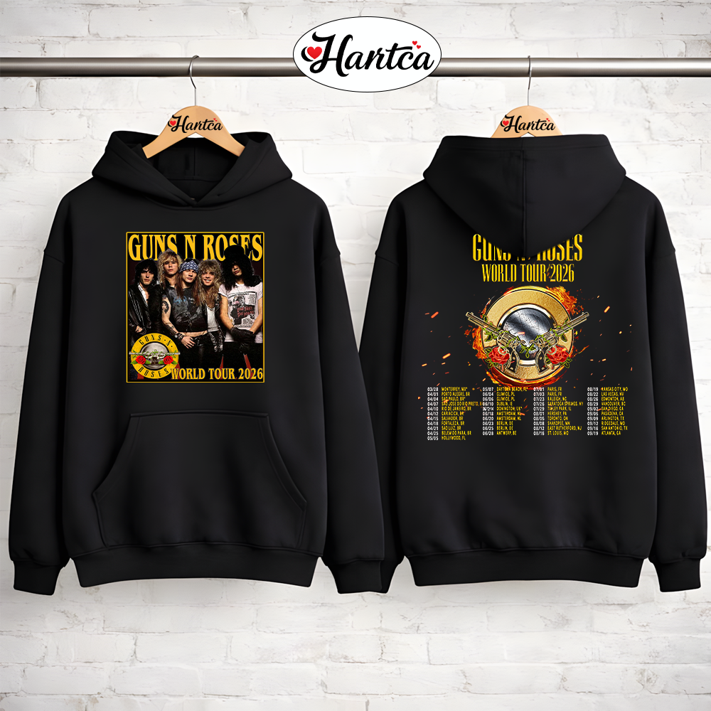 Guns N Roses rOCK bAND MERCH World Tour 2026 shirt - Image 4