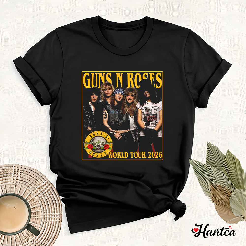 Guns N Roses rOCK bAND MERCH World Tour 2026 shirt - Image 3