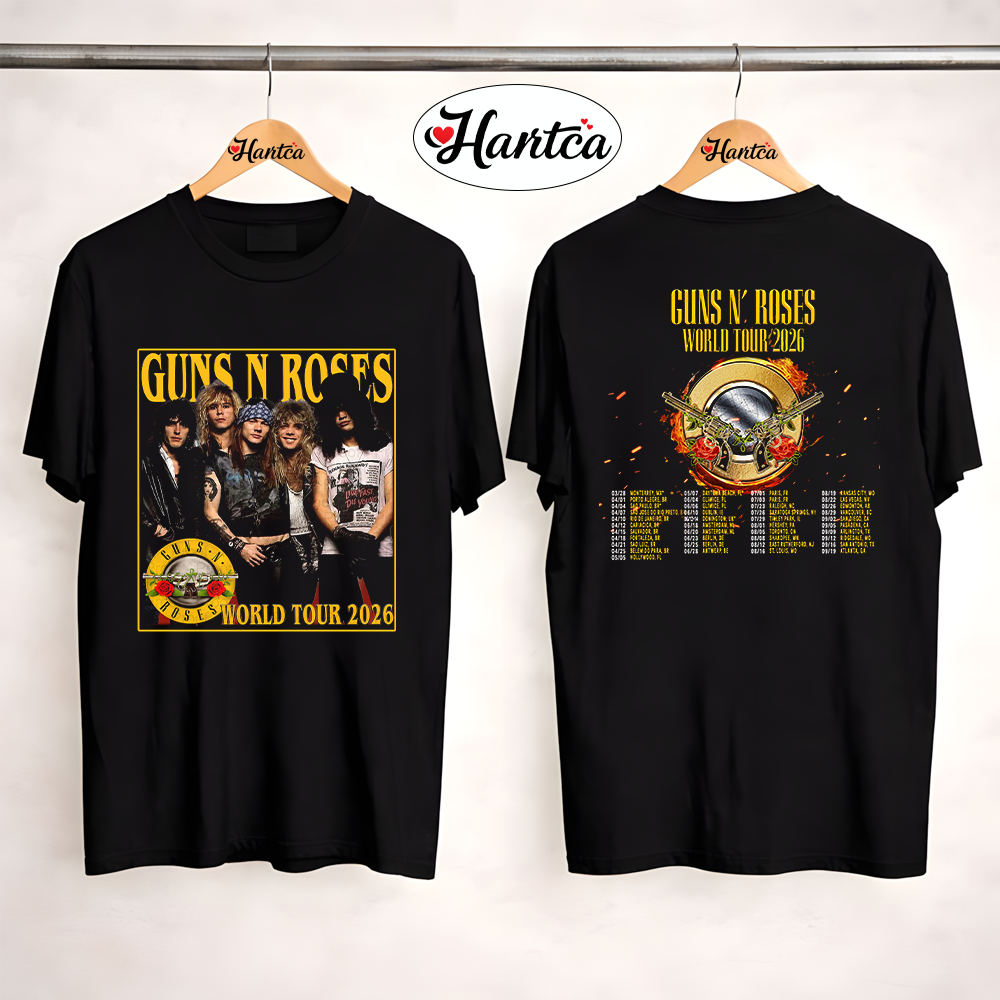 Guns N Roses rOCK bAND MERCH World Tour 2026 shirt 