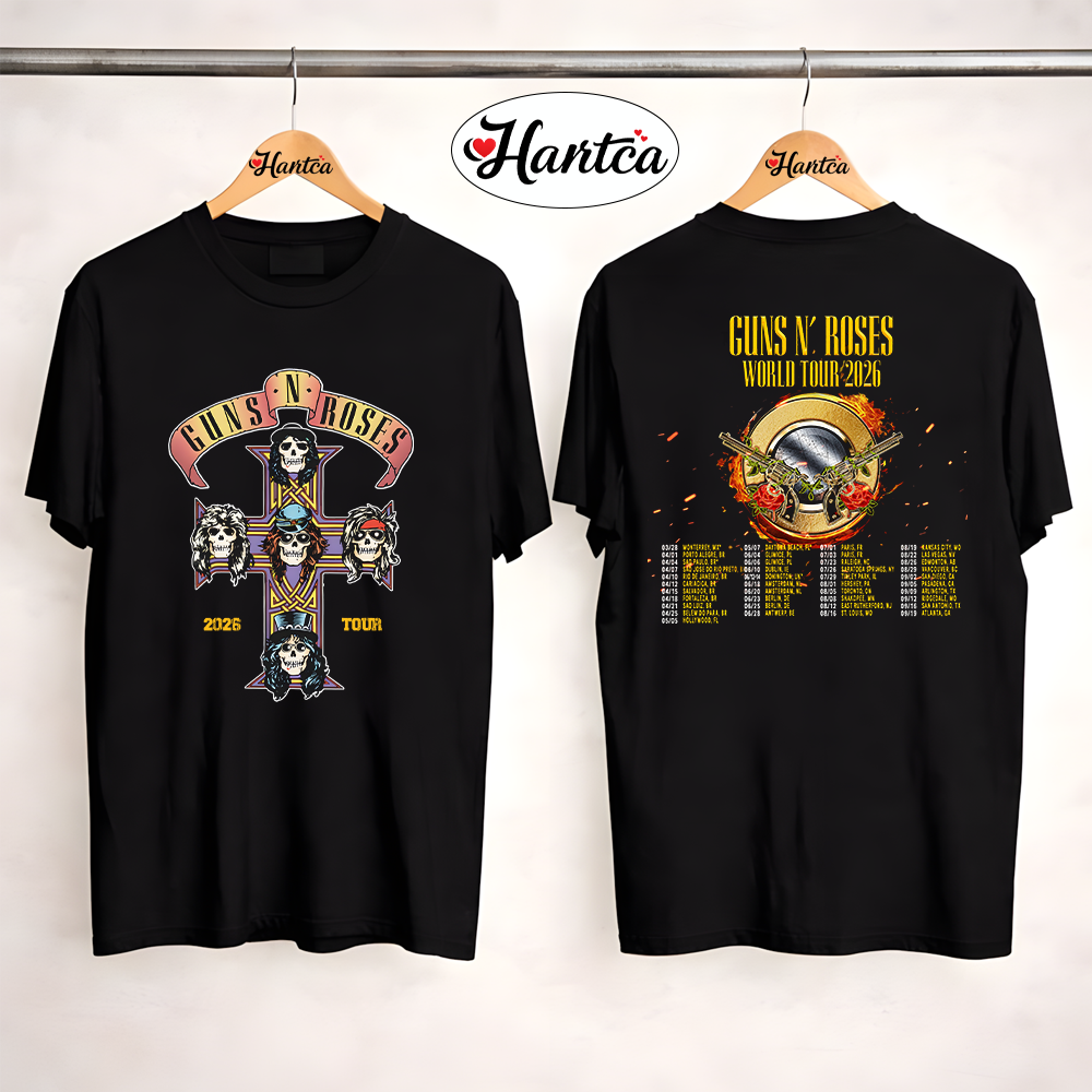 Guns N Roses Cross World Tour 2026 Dates Home Decor Poster Shirt 