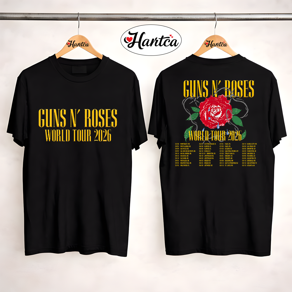 World Tour 2026 Guns N Roses Merch Shirt 