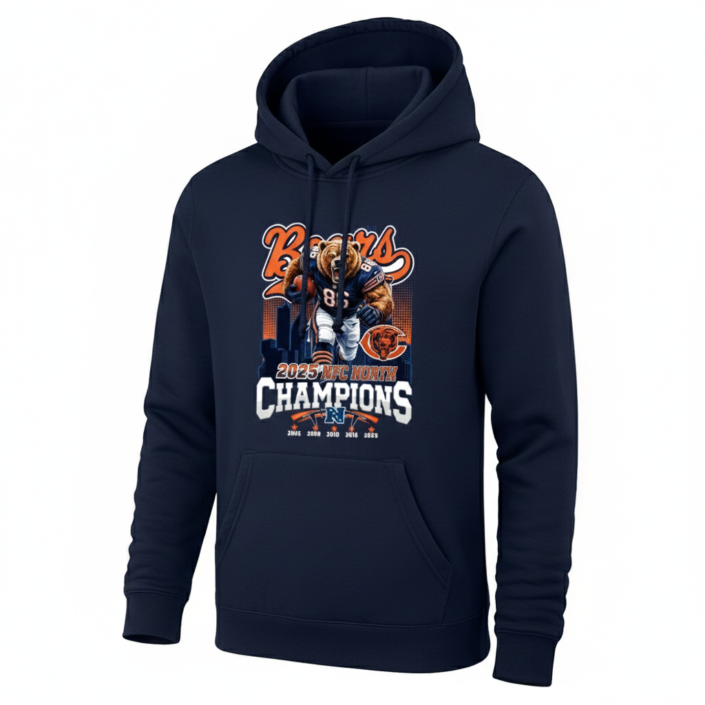 Chicago Bears 2025 NFC North Champions Mascot Shirt - Image 2