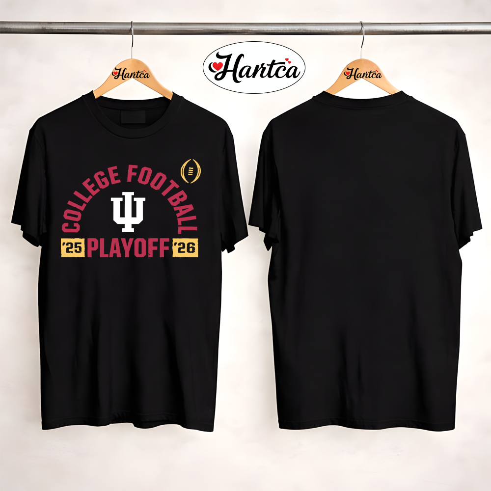 Official Indiana Hoosiers 2025-26 College Football Playoff Touchdown Glory T-Shirt