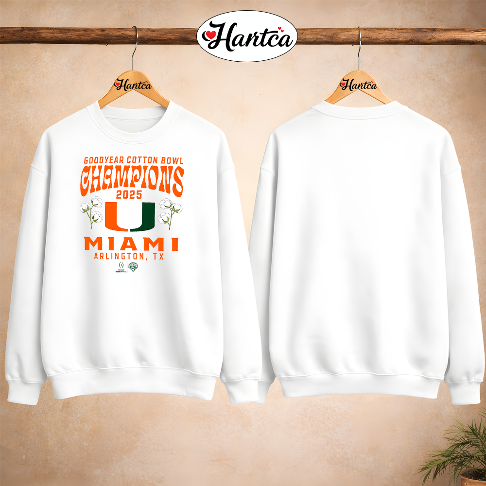 Miami Hurricanes 2025 Cotton Bowl Champions Hometown Pride T-Shirt - Image 3