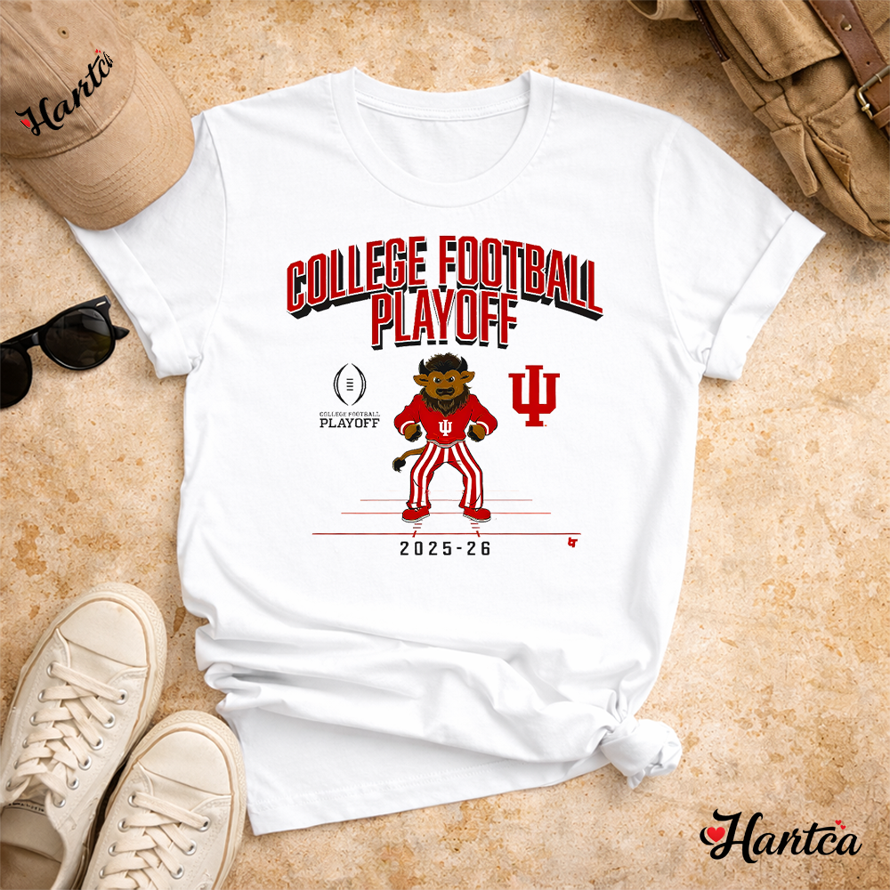 Indiana College Football Playoff 2025-26 CFP Mascot T Shirt