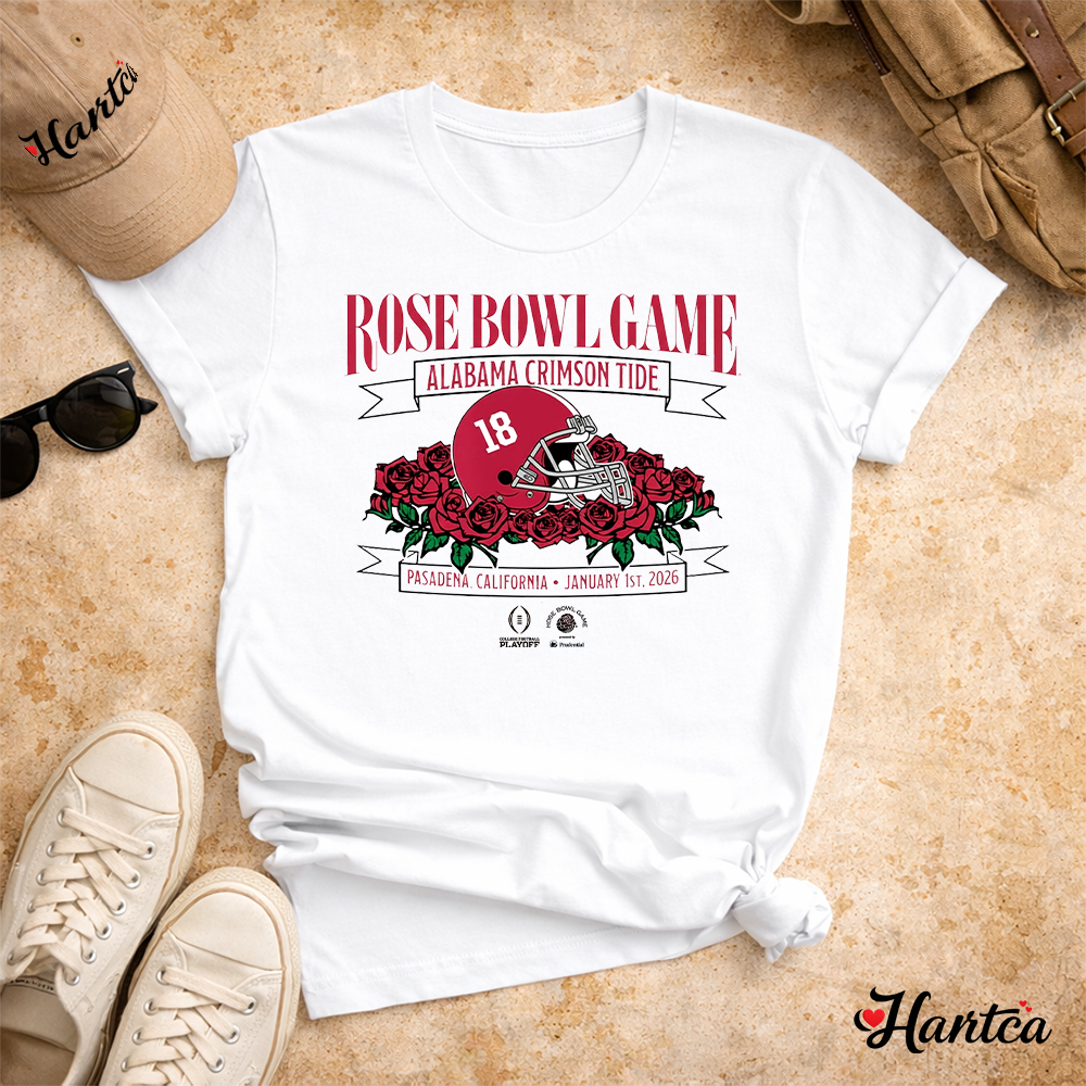 Alabama Crimson Tide Football 2026 Rose Bowl Game T Shirt