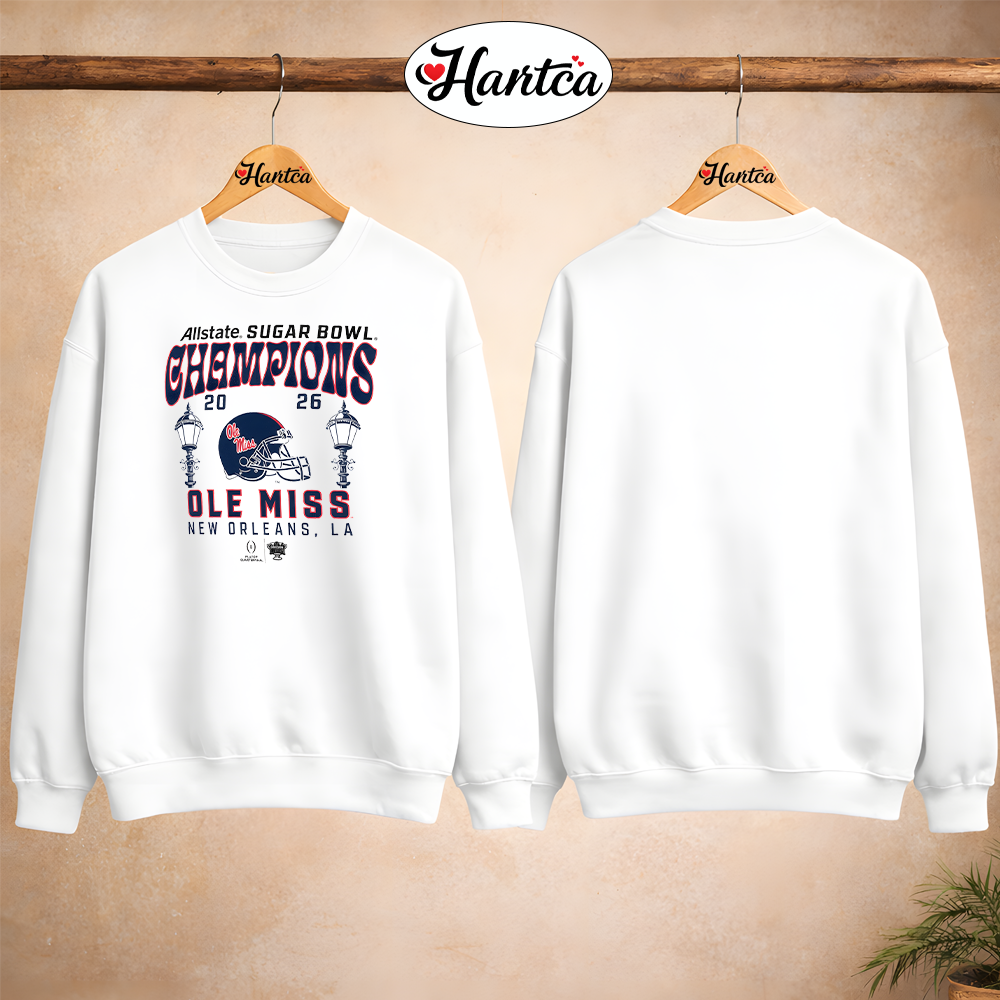 Ole Miss Rebels 2026 Sugar Bowl Champions Hometown Pride T-Shirt - Image 3