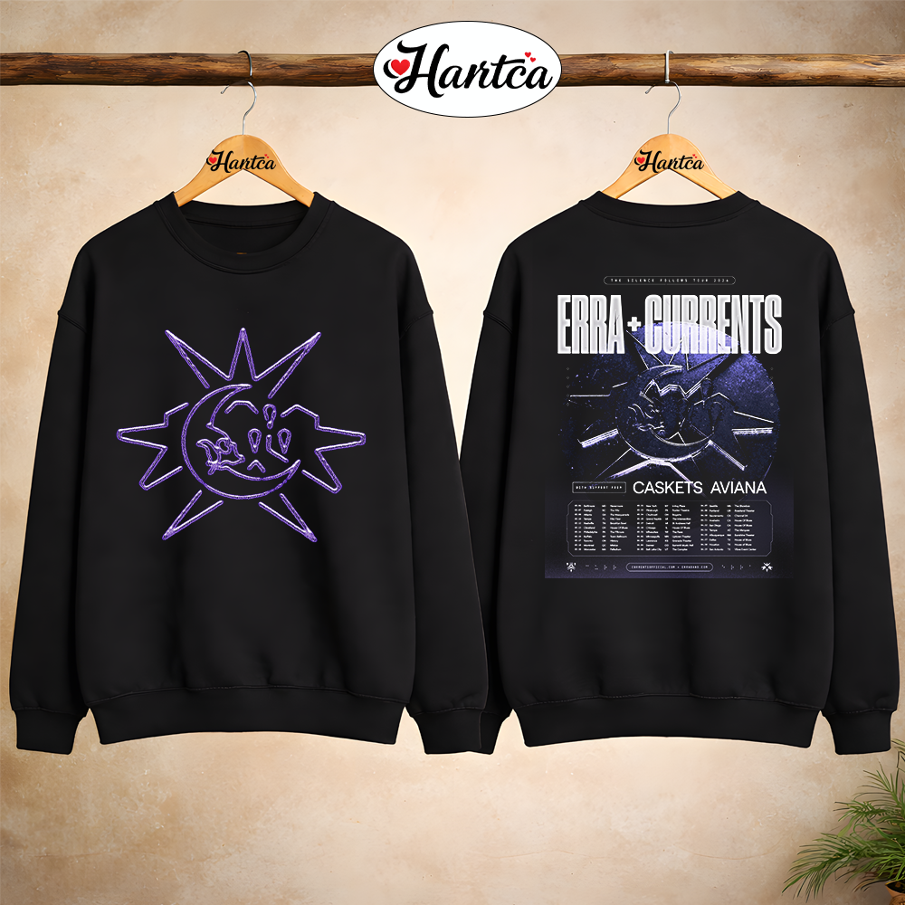 Erra Band And Currents The Silence Follows Tour 2026 Hoodie - Image 4