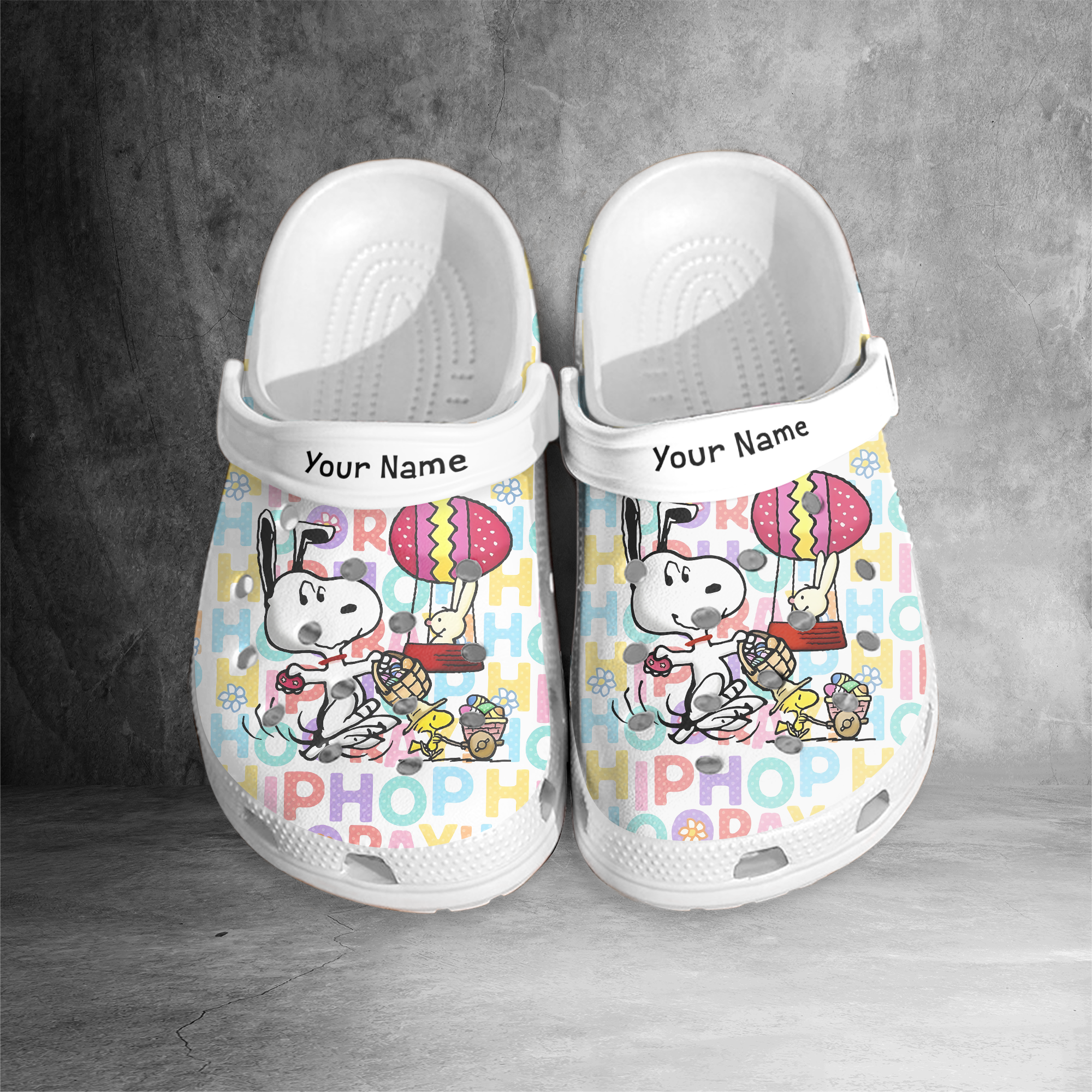 Snoopy Cartoon Easter Eggs Clogs Shoes For Men Women And Kids - Image 2