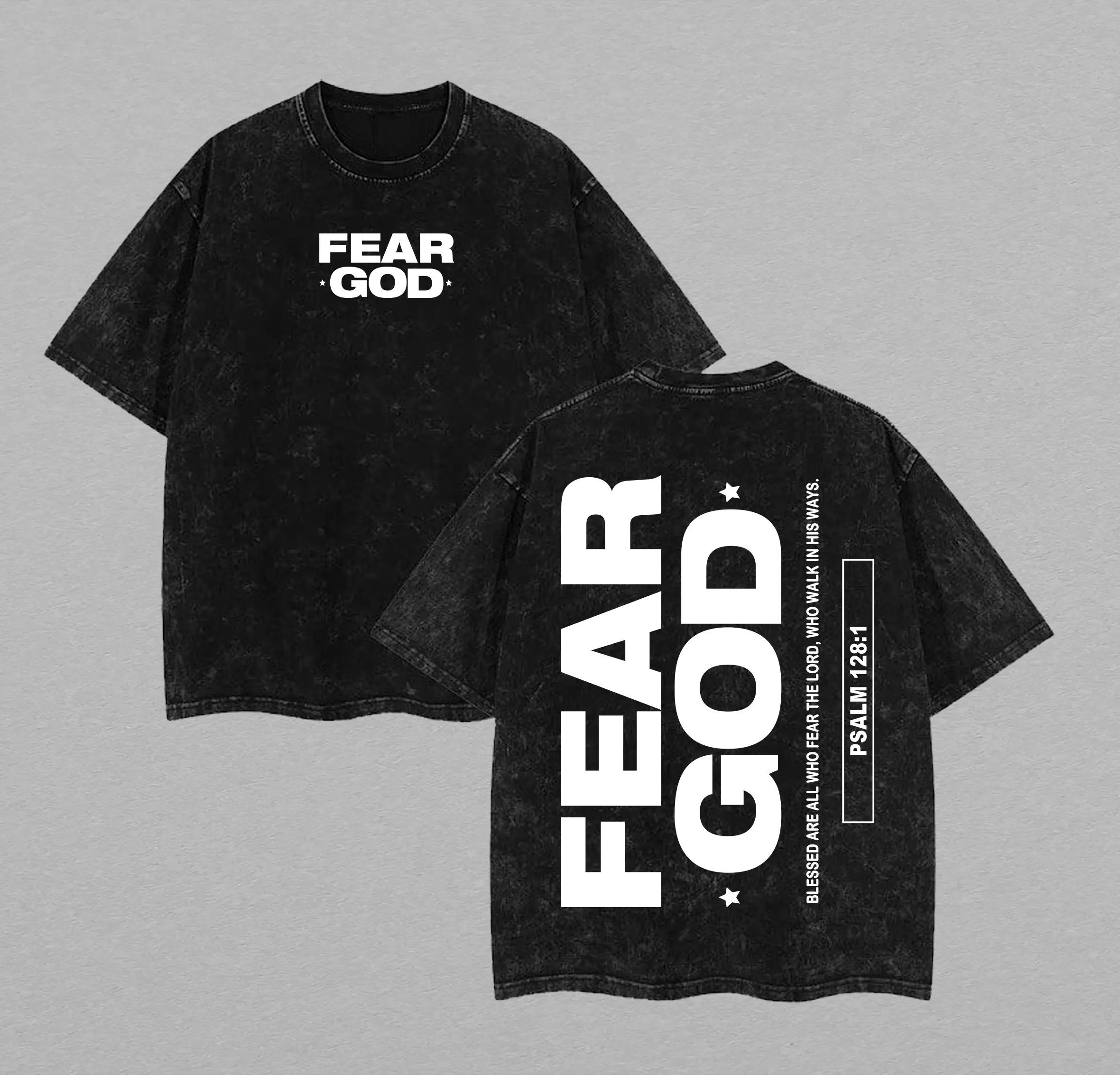 Fear God Washed T-Shirt, Vintage Washed T-shirt, Faded Graphic Tee, Retro Style Shirt, Classic Shirt, Vintage Top, Washed Cotton Tee for Men and Women