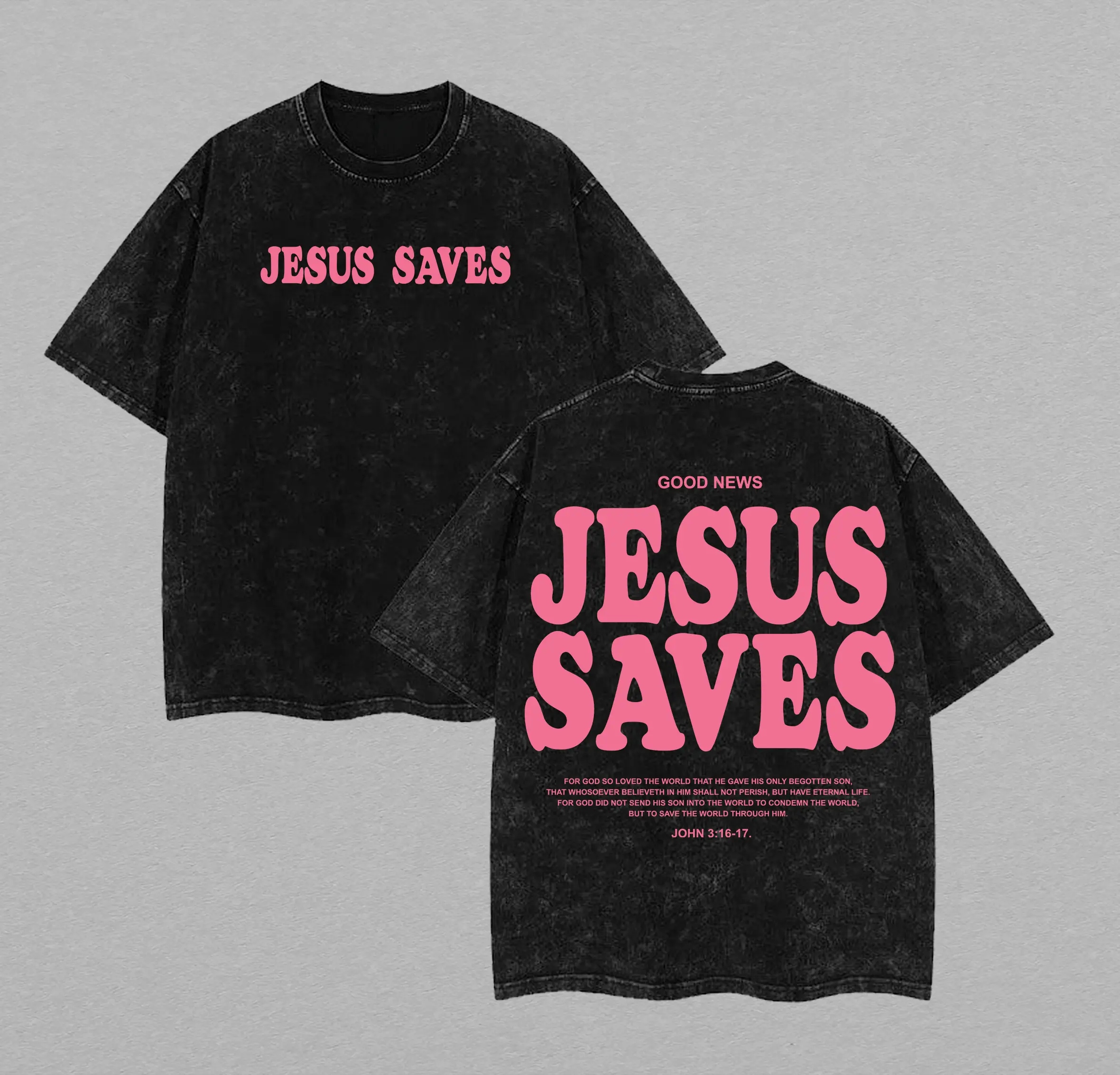 Jesus Saves Unisex Washed T-Shirt, Jesus Tee, Jesus Tshirt , Christian Apparel Streetwear Menswear Top Men and Women Menswear Tops , Gym Pump Cover Graphic Men's Regular Fit