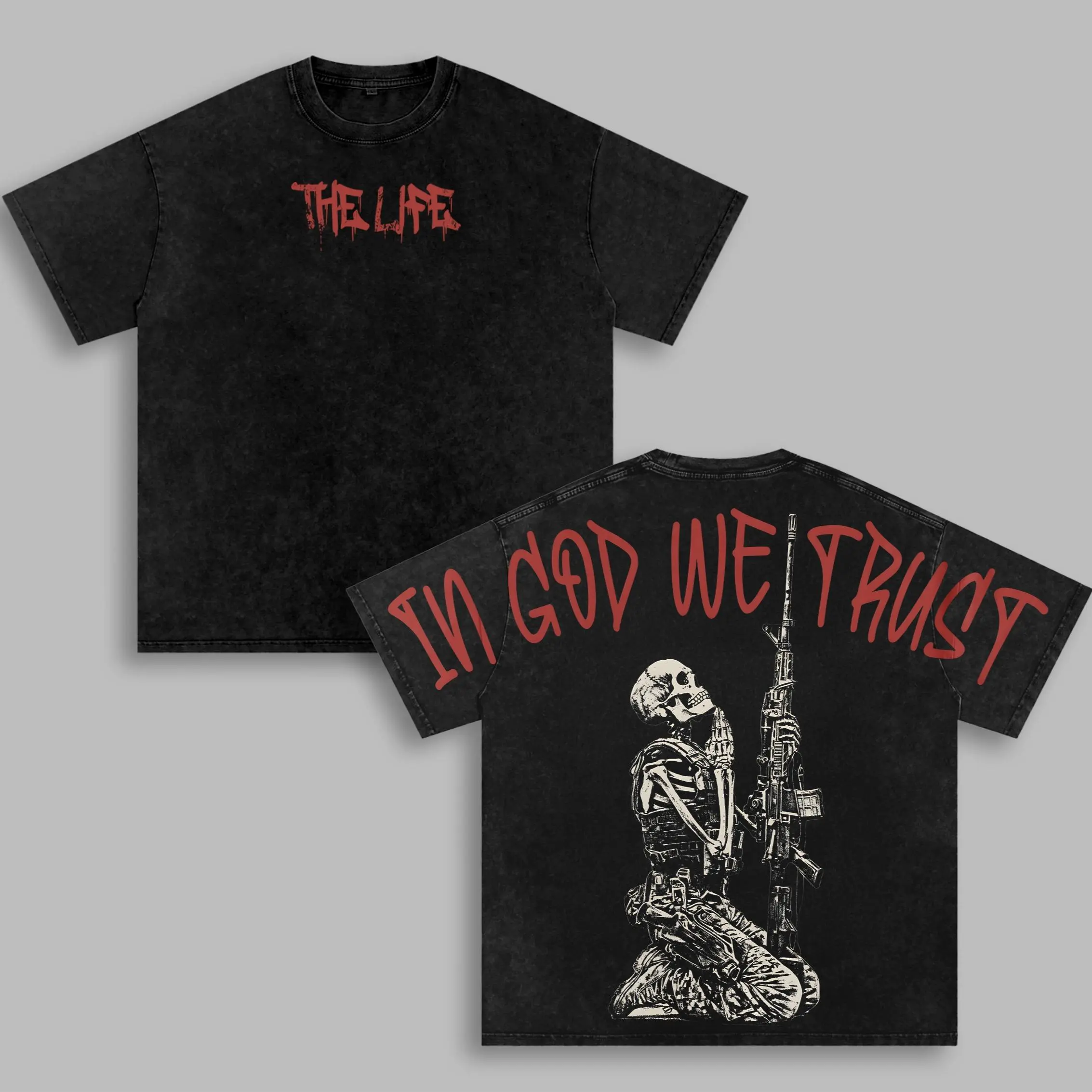 In God We Trust T-Shirt Christian Graphic Tee Cotton Streetwear Summer Clothing Gymwear Faith-Based Shirt Aesthetic Menswear Gift for Believers