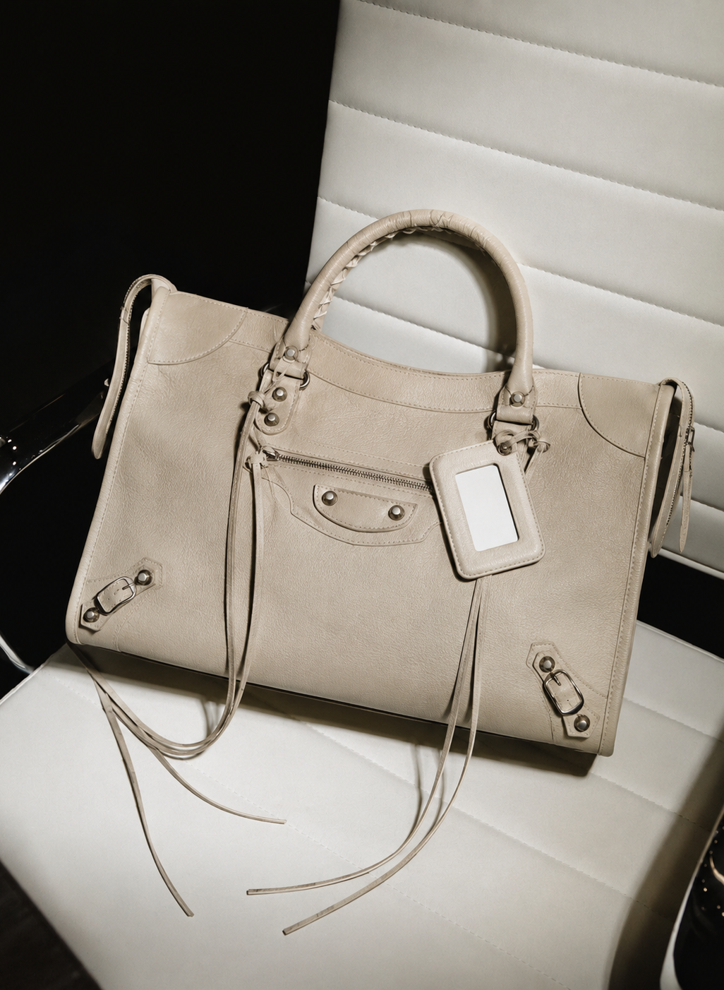 Elegant woman with luxury handbag